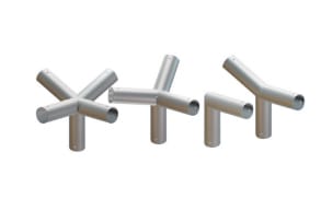 OEC SRL - OECN0PL0004 ATTACCOTRIPLO IN ACCIAIO PER TESTA60 MM