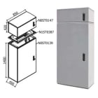 OEC SRL - OECN0ST0162/12 ARMADIO 850X1400X450 + SOPRAL. SERRATURA