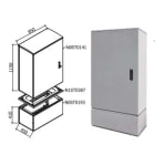 OEC SRL - OECN0ST0185/12 ARMADIO 850X1100X450 CON ZOCCOLO SERR.12