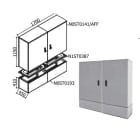 OEC SRL - OECN0ST0185/AFF ARMADIO 1700X1100X450 AFFIANC. CON ZOCCO