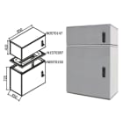 OEC SRL - OECN0ST0192 ARMADIO 850X700X450 CON ZOCC.E SOPRALZO