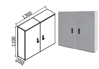 OEC SRL - OECN0ST0298/AFF/21 ARMADIO 1300X1100X350 AFFIANC.CON SERR.2