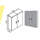 OEC SRL - OECN0ST0311/AFF/21 ARMAD. 1300X1400X450AFF.CON ZOCC.SERR.21