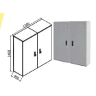 OEC SRL - OECN0ST0316/UN/21 ARMADIO 1300X1400X450 VANO UNICO SERR.21