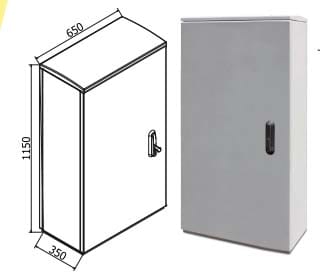 OEC SRL - OECN0ST0320/W ARMADIO 650X1100X350 CON ZOCCOLO NO/SERR