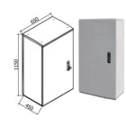 OEC SRL - OECN0ST0338/12 ARMADIO 650X1100X450 CON SERRATURA 12
