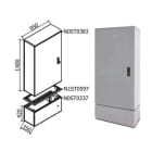 OEC SRL - OECN0ST0373/21 ARMADIO 850X1400X350 CON ZOCCOLO SERR.21