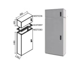 OEC SRL - OECN0ST0375 ARMADIO 850X1400X350 CON ZOCC.E SOPRALZO