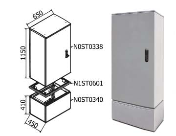 OEC SRL - OECN0ST0740/21 ARMADIO 650X1100X450 CON ZOCCOLO SERR.21