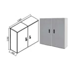 OEC SRL - OECN0ST0740/UN ARMADIO 1300X1100X450 VANO UNICO CON ZOC