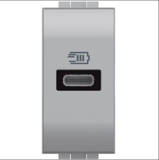 BTICINO - BTIN4192AC LL - CARIC. USB A+C 1M BIANCO 20W PD