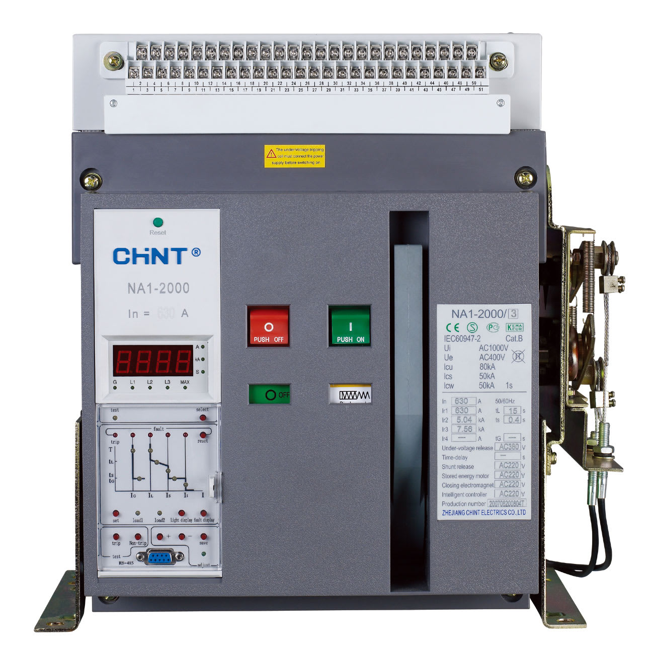 CHINT ITALIA INVESTM - CHT101087 NA1-2000X-2000M/3P MO-FX AC380 INT APERT