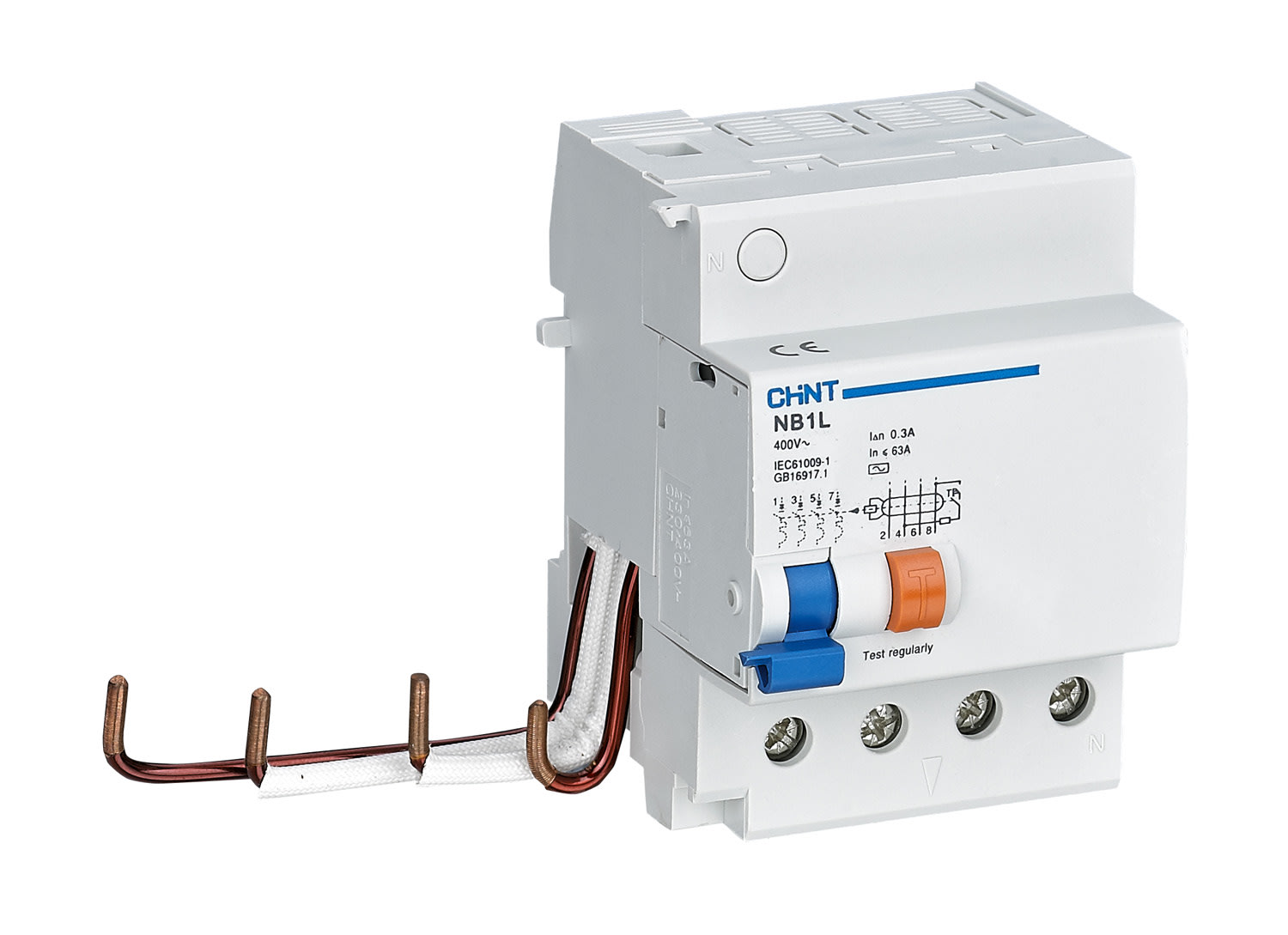 CHINT ITALIA INVESTM - CHT198433 NB1L-63/4P-AC300 -DIFF ACC 4P 50/63A IDN