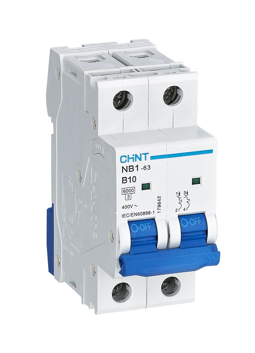 CHINT ITALIA INVESTM - CHT180426 NB1-63/B25-2P-6 -INT MT 2P 25A CURVA B 6