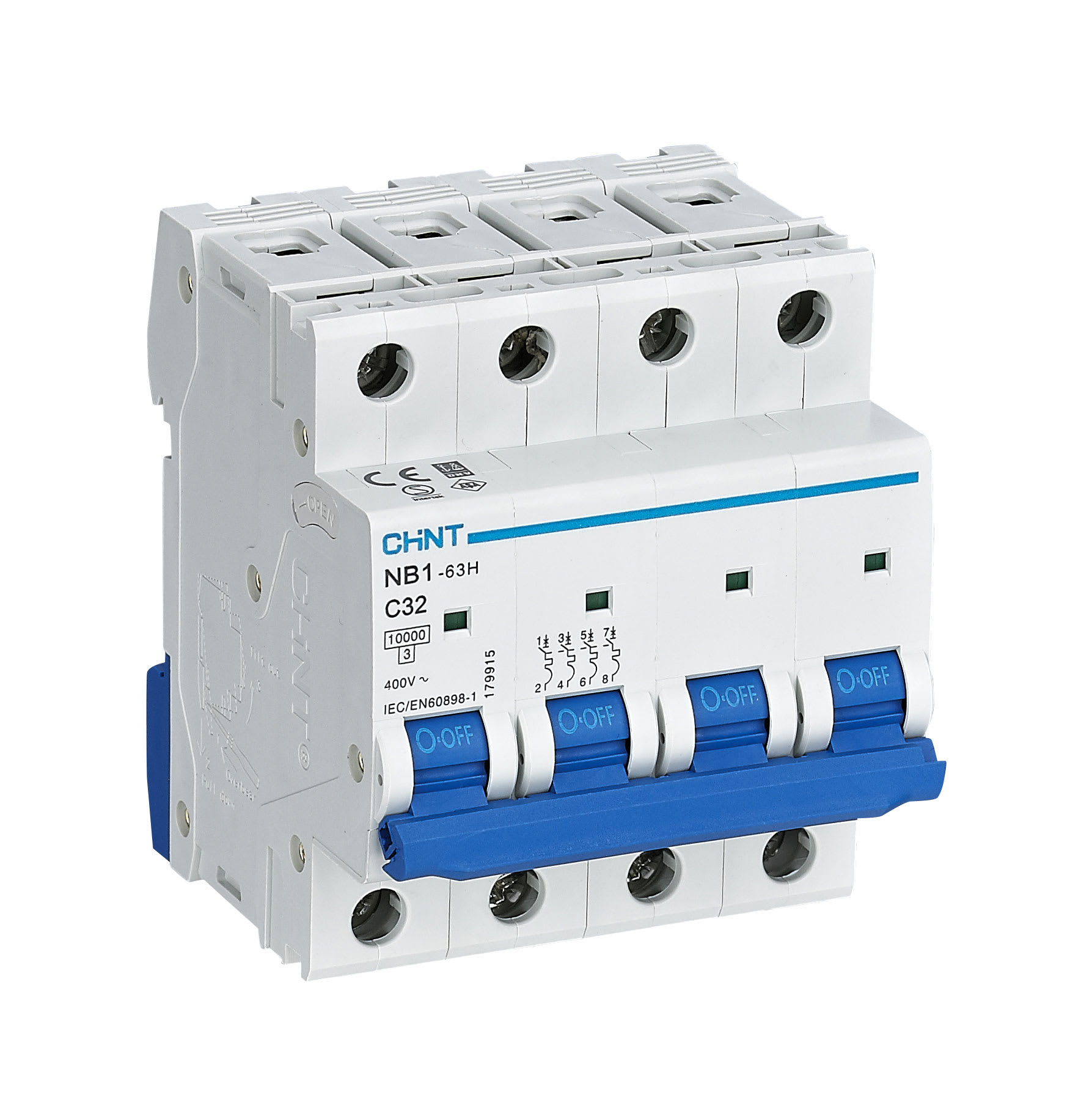 CHINT ITALIA INVESTM - CHT179934 NB1-63H/D63-4P-10 - INT MT 4P 63A CURVA