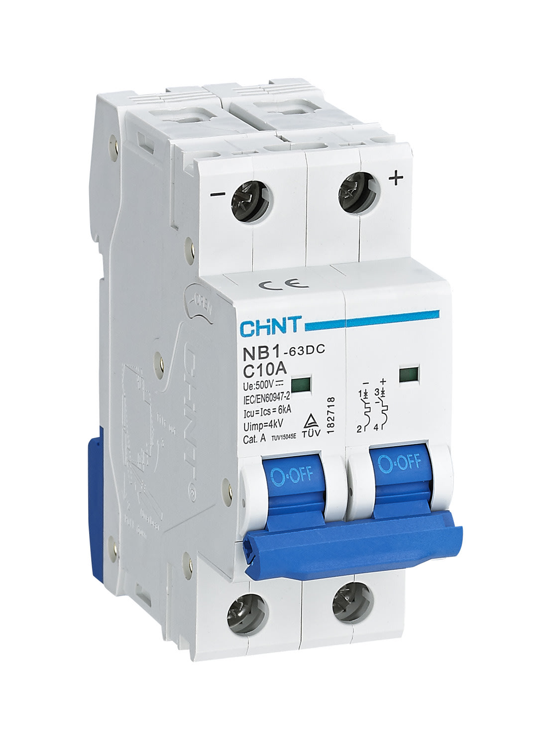 CHINT ITALIA INVESTM - CHT182723 NB1-63/DC32-2P-6  - INT MT 2P 32A 500VDC