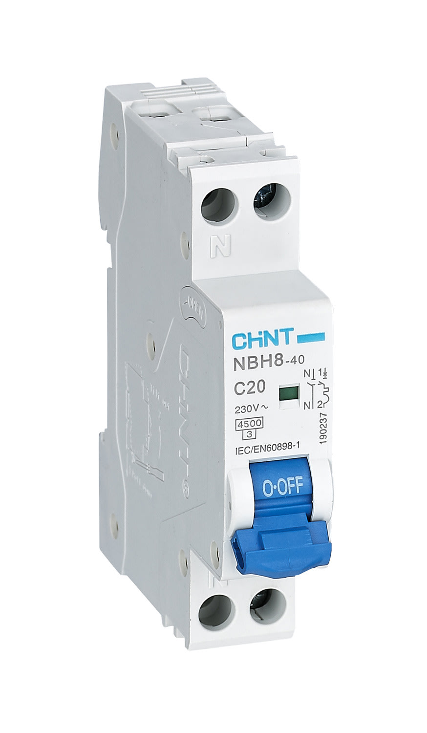 CHINT ITALIA INVESTM - CHT190240 NBH8-40/C40-1PN-4,5 -INT MT 1P+N 40A CUR