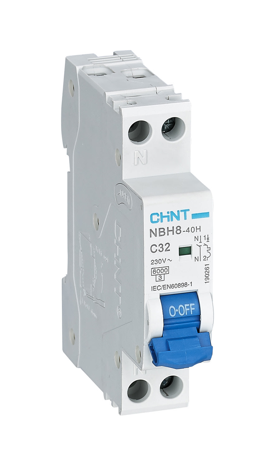 CHINT ITALIA INVESTM - CHT190261 NBH8-40H/C32-1PN-6 -INT MT 1P+N 32A CURV