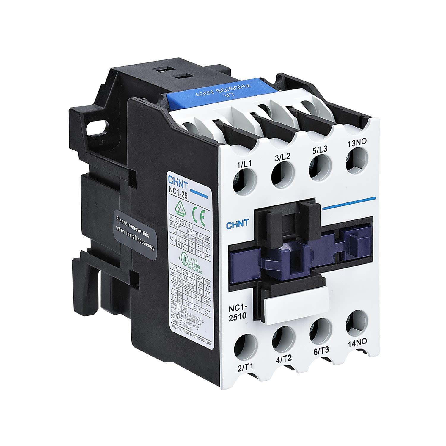 CHINT ITALIA INVESTM - CHT221639 NC1-25.01/24V CONTATTORE 3P AC 25A AC3 1