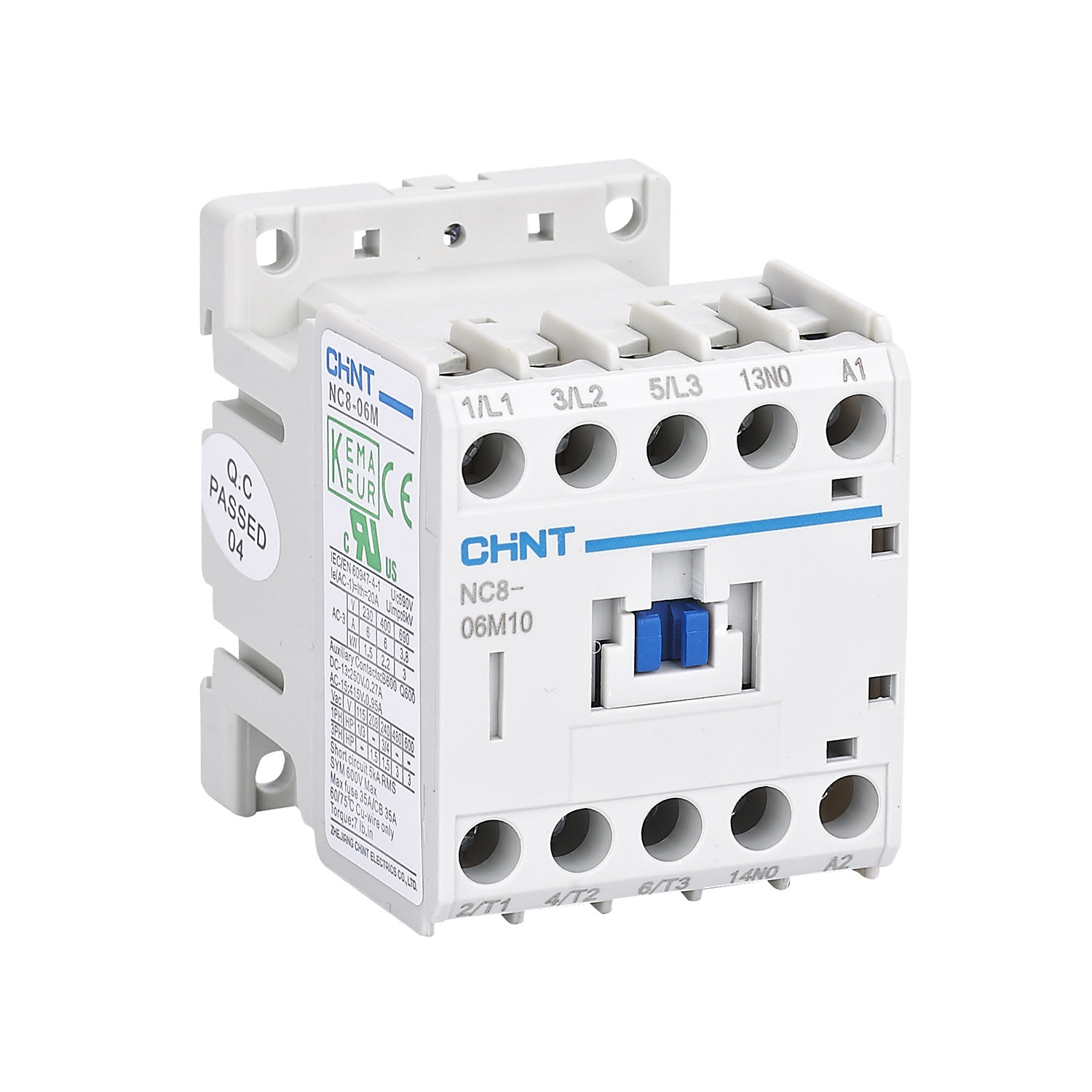 CHINT ITALIA INVESTM - CHT247612 NC6-09.10/230V CONTATTORE 3P AC 9A AC3 1