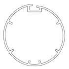 NICE SPA - NIC513.24215 KIT ADATTATORE SMALL TONDO 44X1.5