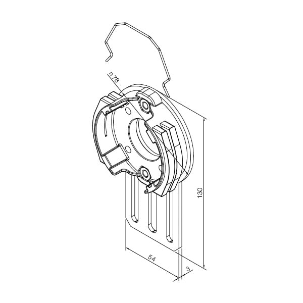 NICE SPA - NIC526.10037 ADJUSTABLE BRACKET ERA L