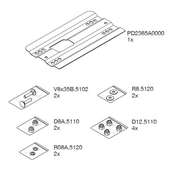 NICE SPA - NICCBIPLE740 RETROFIT 3 > ROBUS 400/600/600 HS
