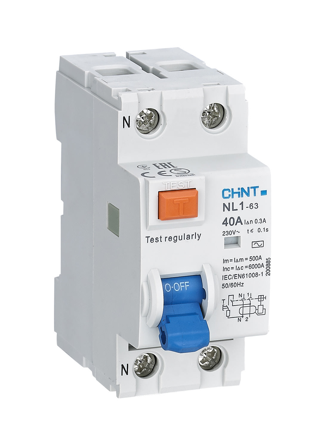 CHINT ITALIA INVESTM - CHT200220 NL1-63/63-2P-AC300 -DIFF PURO 2X63A 300M