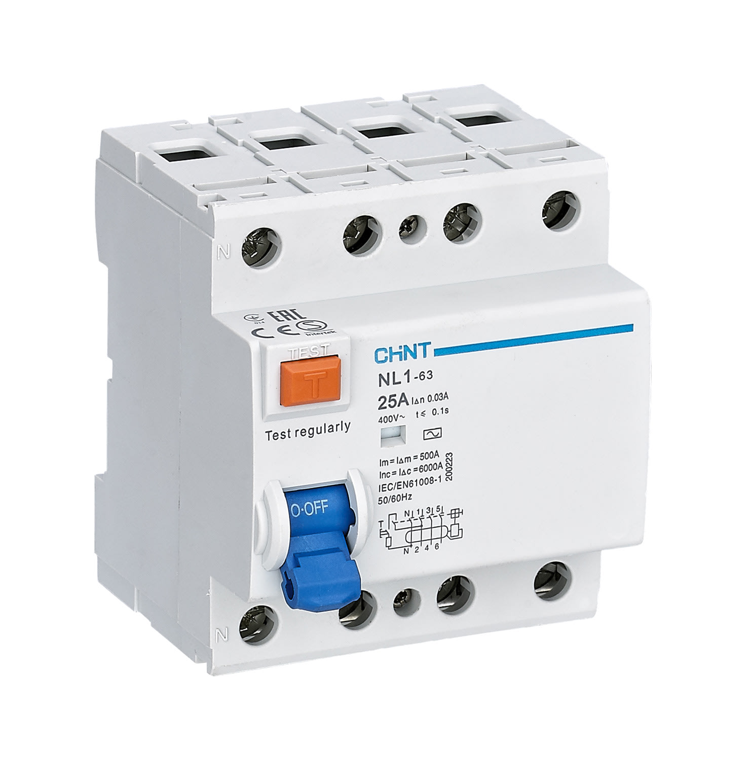 CHINT ITALIA INVESTM - CHT200223 NL1-63/25-4P-AC30 -DIFF PURO 4X25A 30MA