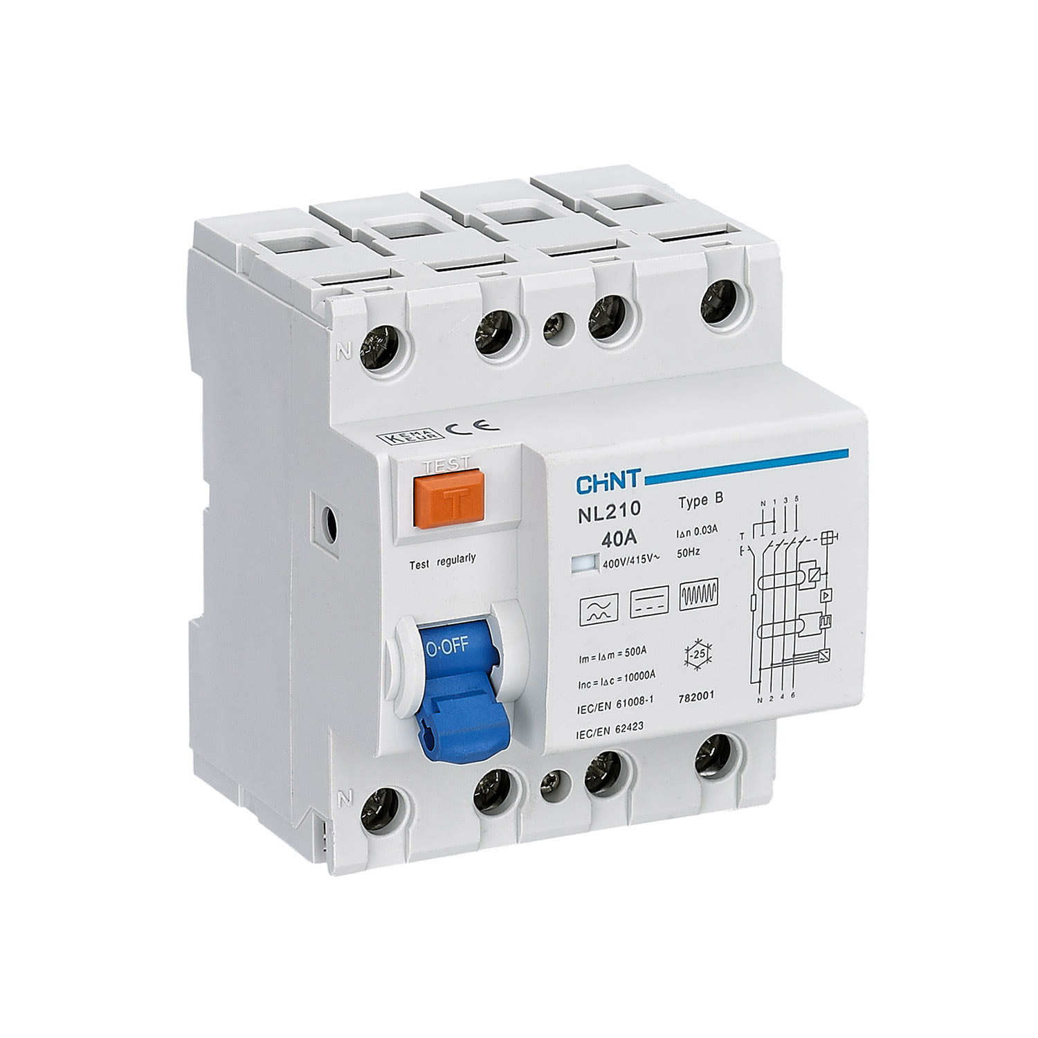 CHINT ITALIA INVESTM - CHT782001 NL210-63/40-4P-B30 -DIFF PURO 4X40A 30MA