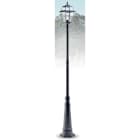NOBILE ITALIA - NOB2056/08/02/NE LAMPIONE H288 1 LUCE OTTO VETRI NE