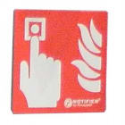 NOTIFIER ITALIA SR - NOTMCP-METAL CARTELLO IND. METAL PER PULSANTI