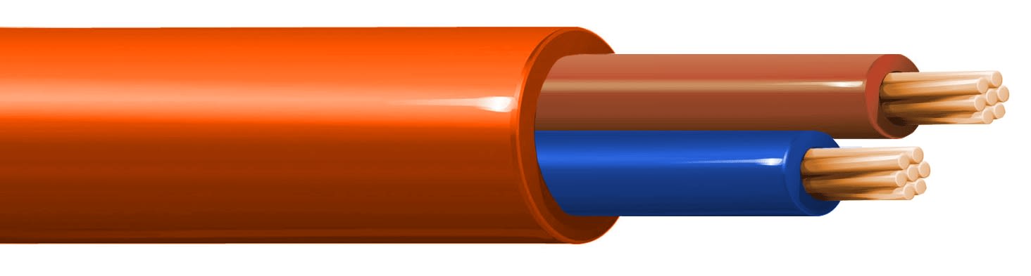 ITC INDUSTRIA TECNIC - ITCNP-21AMM100 COLLEG.ELETTROUT. 2X1,00 ARANCIO M.100 F