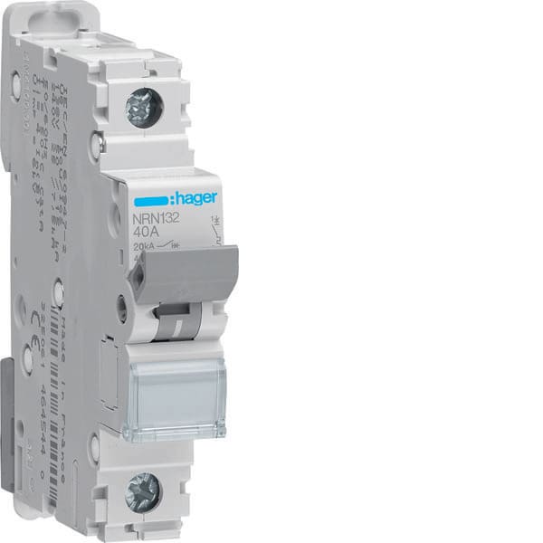 HAGER - HAGNRN132 INTERRUTTORE AUTOMATICO 1P 32A 20KA C 1
