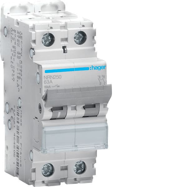 HAGER - HAGNRN250 INTERRUTTORE AUTOMATICO 2P 50A 15KA C 2