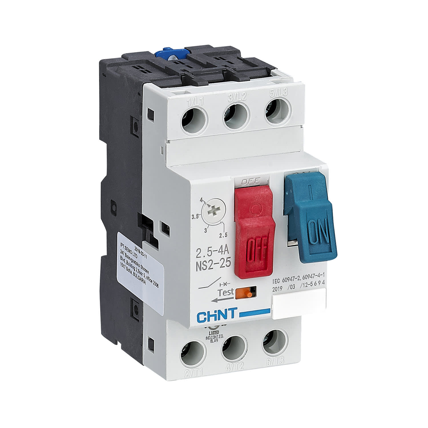 CHINT ITALIA INVESTM - CHT495079 NS2-25/1C - SALVAMOTORE M/T 3P 2,5...4