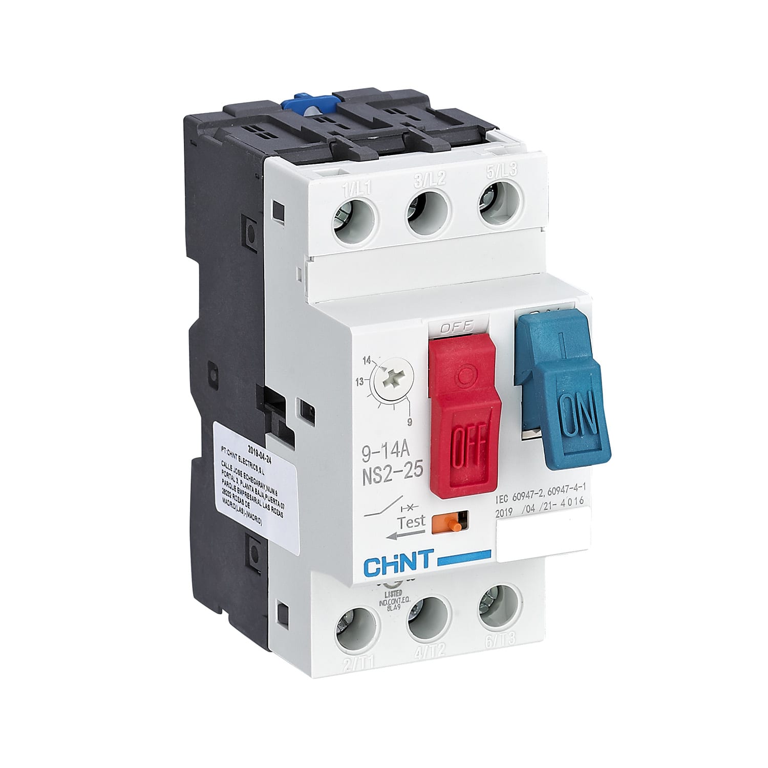 CHINT ITALIA INVESTM - CHT495082 NS2-25/1F - SALVAMOTORE M/T 3P 9...14A