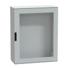 SCHNEIDER ELECTRIC - SNRNSYPLM108TG Cassetta in poliestere montata a parete, PanelSeT PLM, porta trasparente, 1056x852x350mm, IP66, IK08, RAL 7035