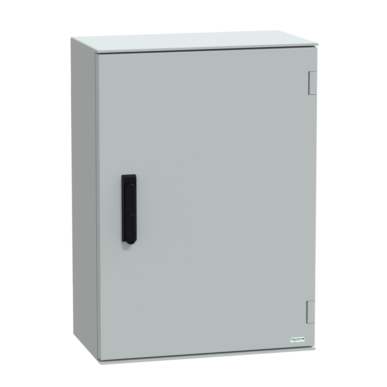 SCHNEIDER ELECTRIC - SNRNSYPLM75VG Cassetta in poliestere montata a parete, PanelSeT PLM, porta piena, con maniglia, 747x536x300mm, IP66, IK10, RAL 7035