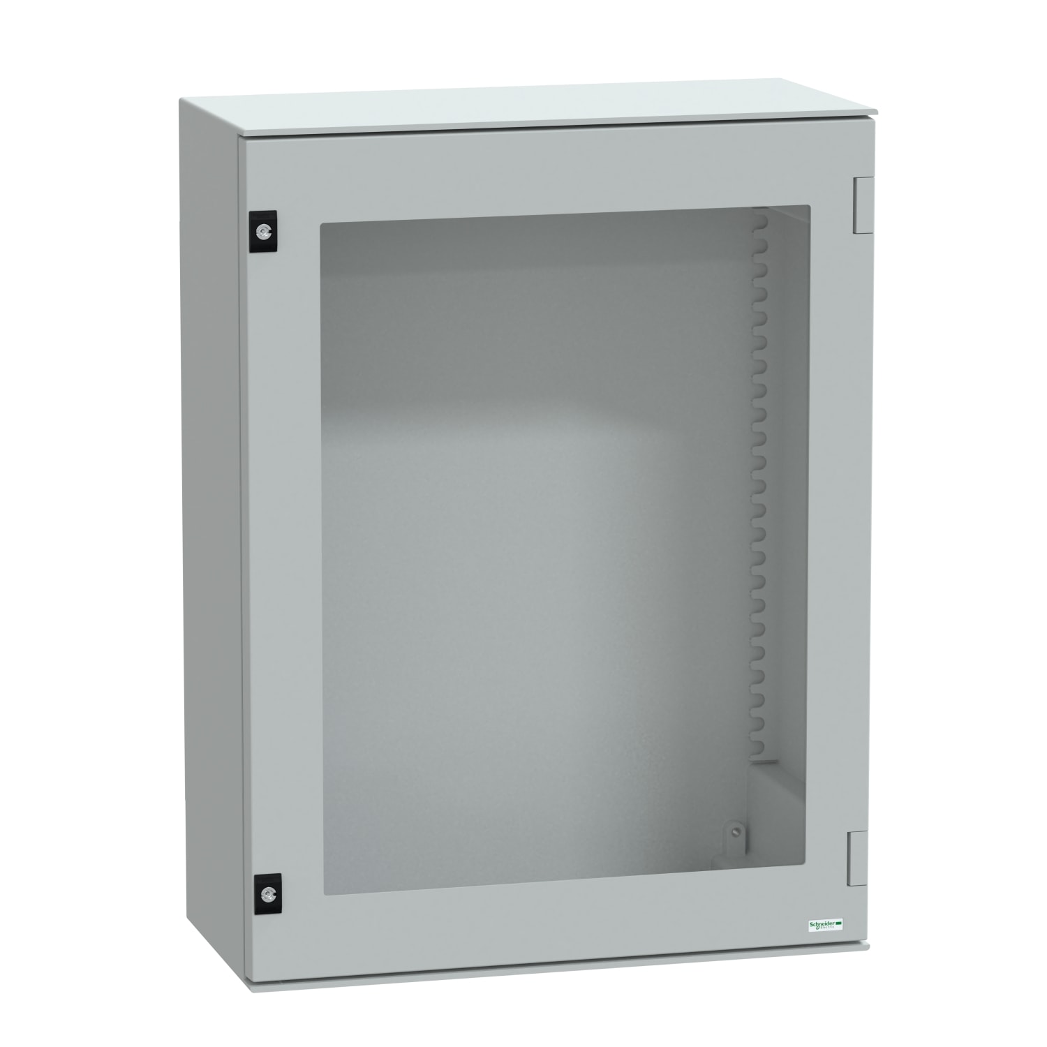 SCHNEIDER ELECTRIC - SNRNSYPLM86TG Cassetta in poliestere montata a parete, PanelSeT PLM, porta trasparente, 847x636x300mm, IP66, IK08, RAL 7035