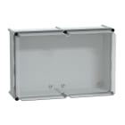 SCHNEIDER ELECTRIC - SNRNSYPLS3654AG Cassetta PLS, retro in poliestere, coperchio trasparente per PC IP65 36x54x23cm