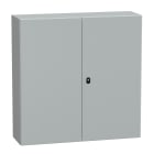 SCHNEIDER ELECTRIC - SNRNSYS3D101030DP Cassetta in acciaio montata a parete, PanelSeT S3D, porta piena e piastra di montaggio 1000x1000x300, IP55, IK10