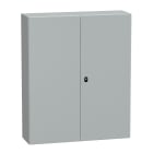 SCHNEIDER ELECTRIC - SNRNSYS3D121030D Cassetta in acciaio montata a parete, PanelSeT S3D, porta piena senza piastra 1200x1000x300, IP55, IK10