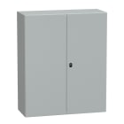 SCHNEIDER ELECTRIC - SNRNSYS3D121040D Cassetta in acciaio montata a parete, PanelSeT S3D, porta piena senza piastra 1200x1000x400, IP55, IK10