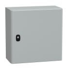 SCHNEIDER ELECTRIC - SNRNSYS3D4420P Cassetta in acciaio montata a parete, PanelSeT S3D, porta piena e piastra di montaggio 400x400x200 mm, IP66, IK10