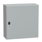 SCHNEIDER ELECTRIC - SNRNSYS3D6625 Cassetta in acciaio montata a parete, PanelSeT S3D, porta piena, senza piastra di montaggio, 600x600x250mm, IP66, IK10