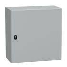 SCHNEIDER ELECTRIC - SNRNSYS3D6630P Cassetta in acciaio montata a parete, PanelSeT S3D, porta piena e piastra di montaggio 600x600x300 mm, IP66, IK10