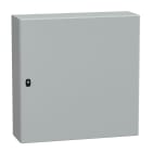 SCHNEIDER ELECTRIC - SNRNSYS3D8825 Cassetta in acciaio montata a parete, PanelSeT S3D, porta piena, senza piastra di montaggio, 800x800x250mm, IP66, IK10