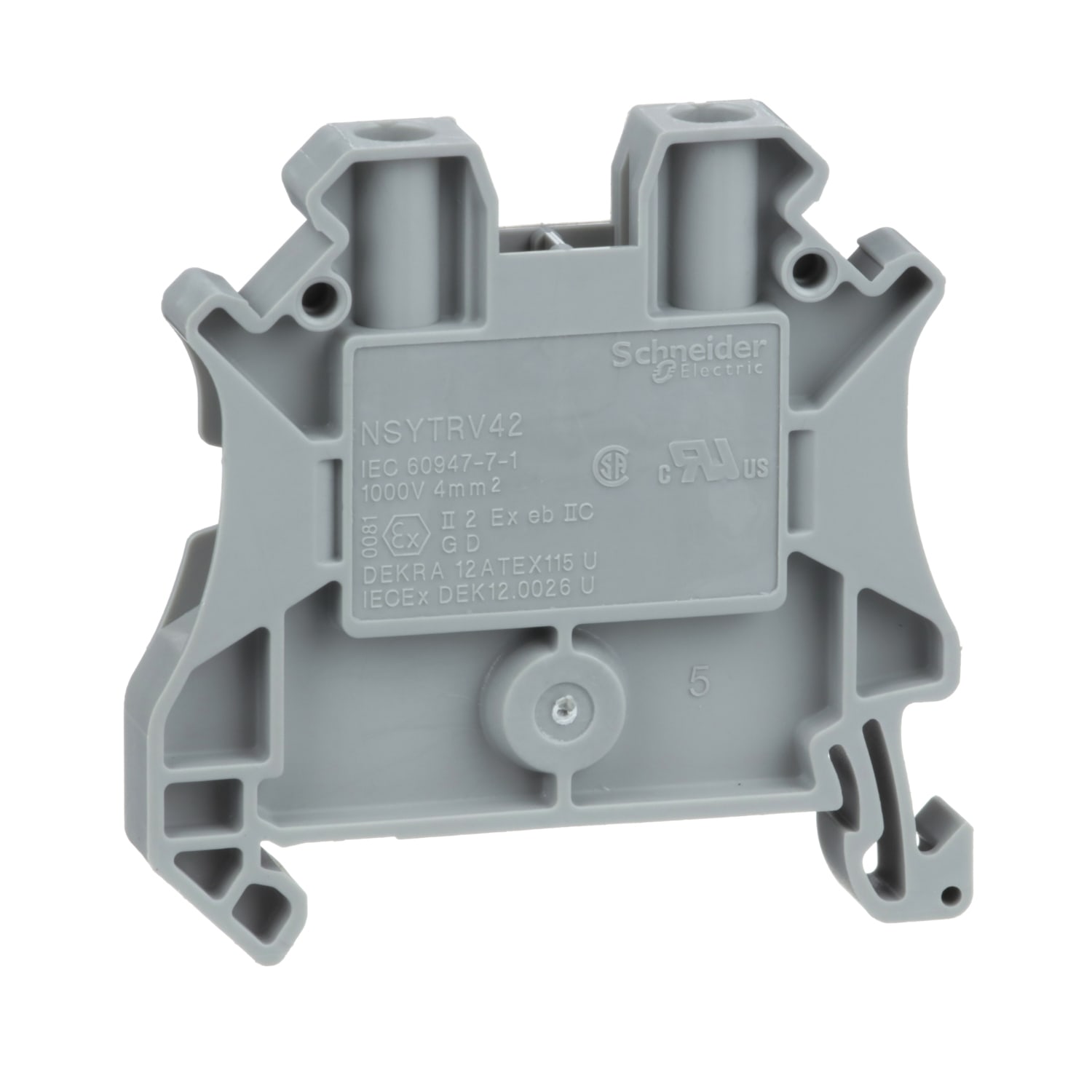 SCHNEIDER ELECTRIC - SNRNSYTRV42 MORS VITE, 2PT, 4MMQ, GRIGIO