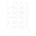 CABUR SRL - CBRNUT30FL NUT30 FLAT TESS.TUB. PVC BIANCA L=30MM